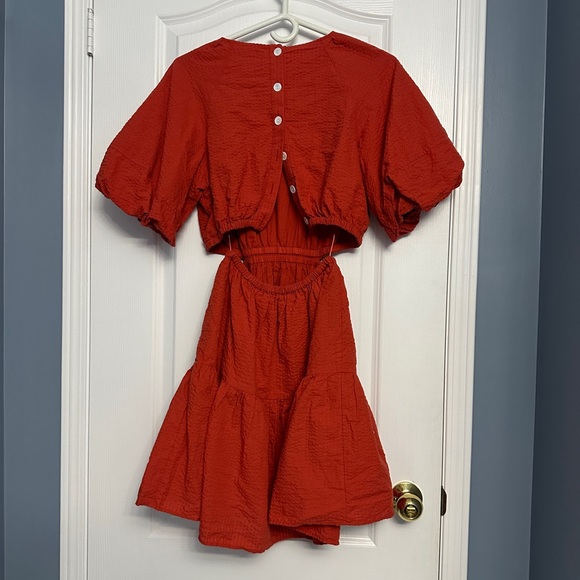 Madewell puff sleeve dress with cutouts, size S - Picture 3 of 3